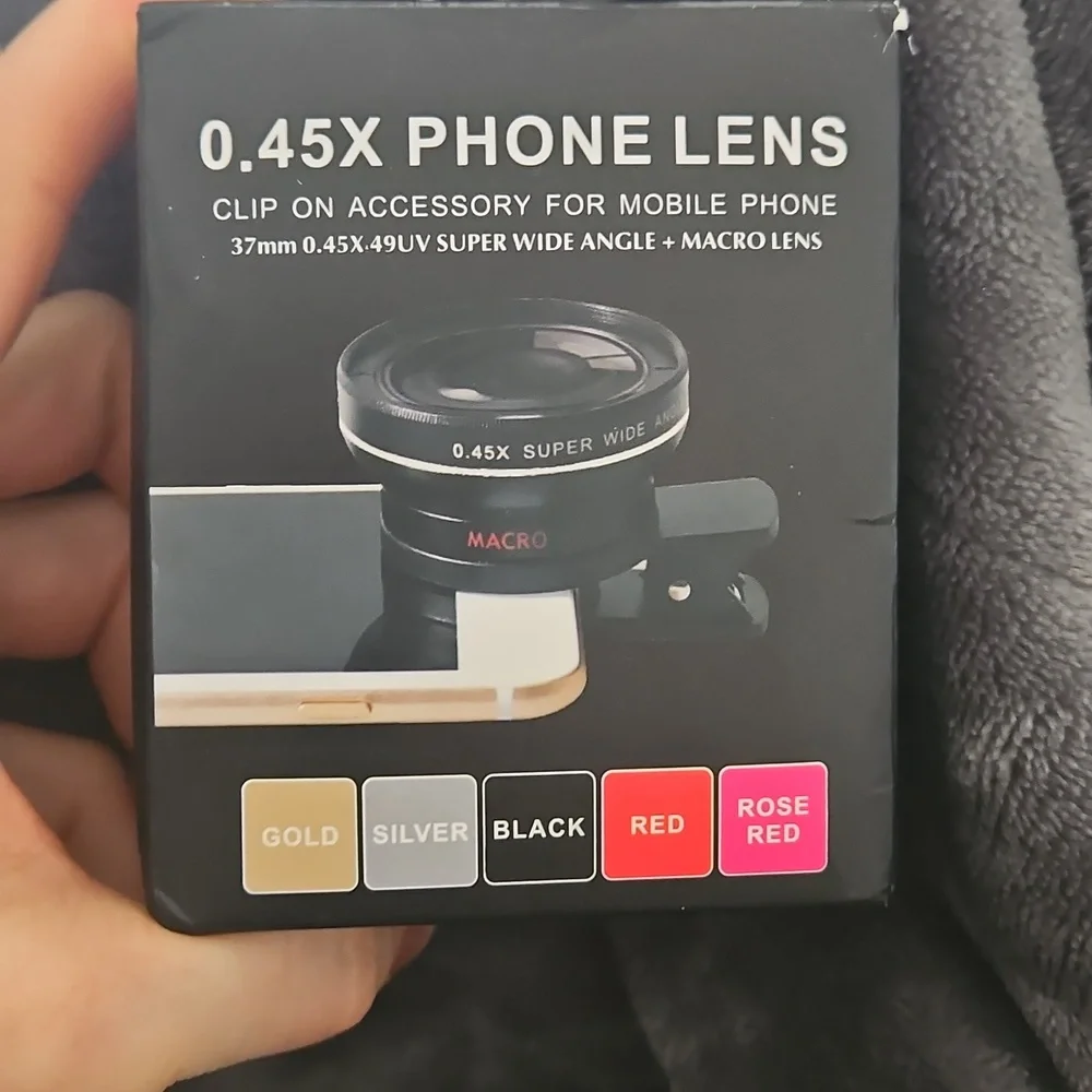 Nib Universal Black Clip-On Super Wide Angle Lens